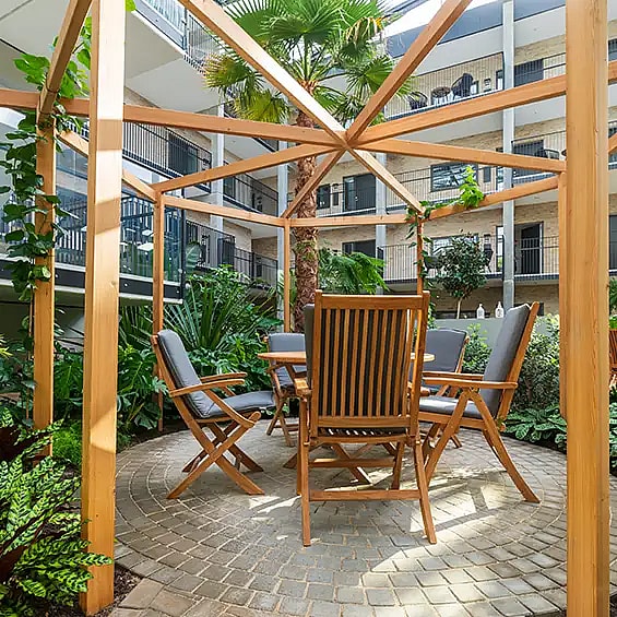 Cozy area in the conservatory,